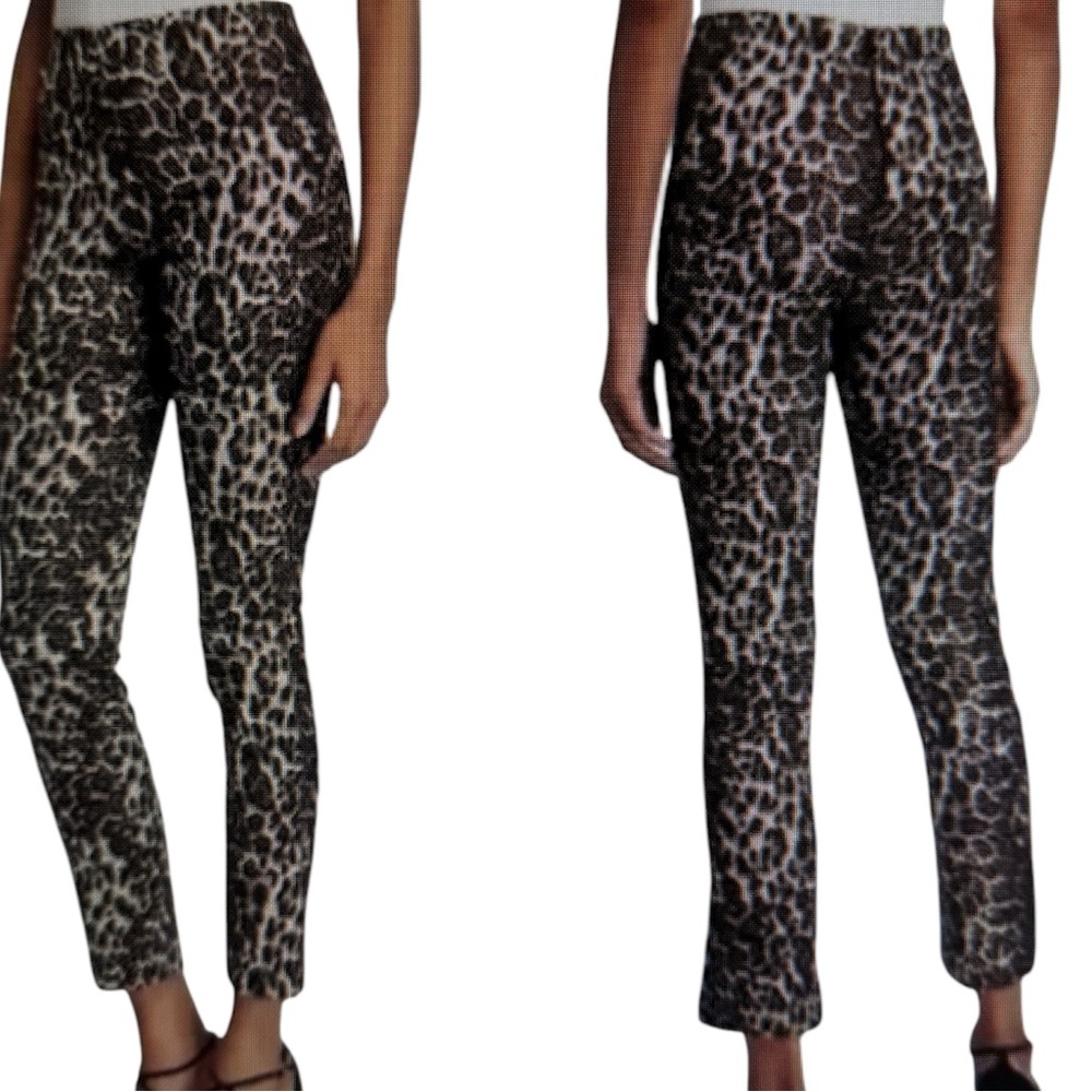 Alice + Olivia Leopard print Connley Pants SZ 0